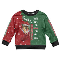 German Shepherd Merry Christmas Kid Ugly Christmas Sweater Xmas Holiday Patterns - Wonder Print Shop
