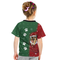 German Shepherd Merry Christmas Christmas Kid T Shirt Xmas Holiday Patterns - Wonder Print Shop