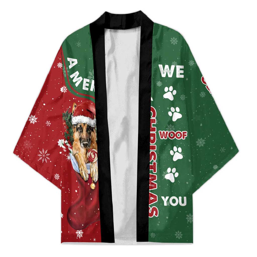 German Shepherd Merry Christmas Christmas Kimono Xmas Holiday Patterns - Wonder Print Shop