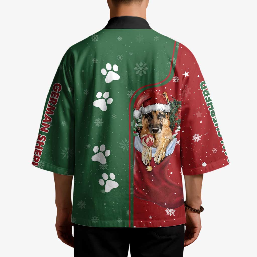 German Shepherd Merry Christmas Christmas Kimono Xmas Holiday Patterns - Wonder Print Shop