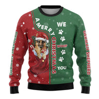 German Shepherd Merry Christmas Ugly Christmas Sweater Xmas Holiday Patterns - Wonder Print Shop