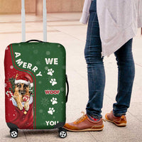 German Shepherd Merry Christmas Christmas Luggage Cover Xmas Holiday Patterns - Wonder Print Shop