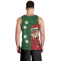 German Shepherd Merry Christmas Christmas Men Tank Top Xmas Holiday Patterns - Wonder Print Shop
