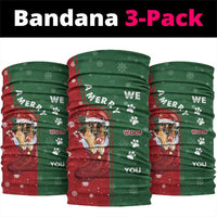German Shepherd Merry Christmas Christmas Neck Gaiter Xmas Holiday Patterns - Wonder Print Shop