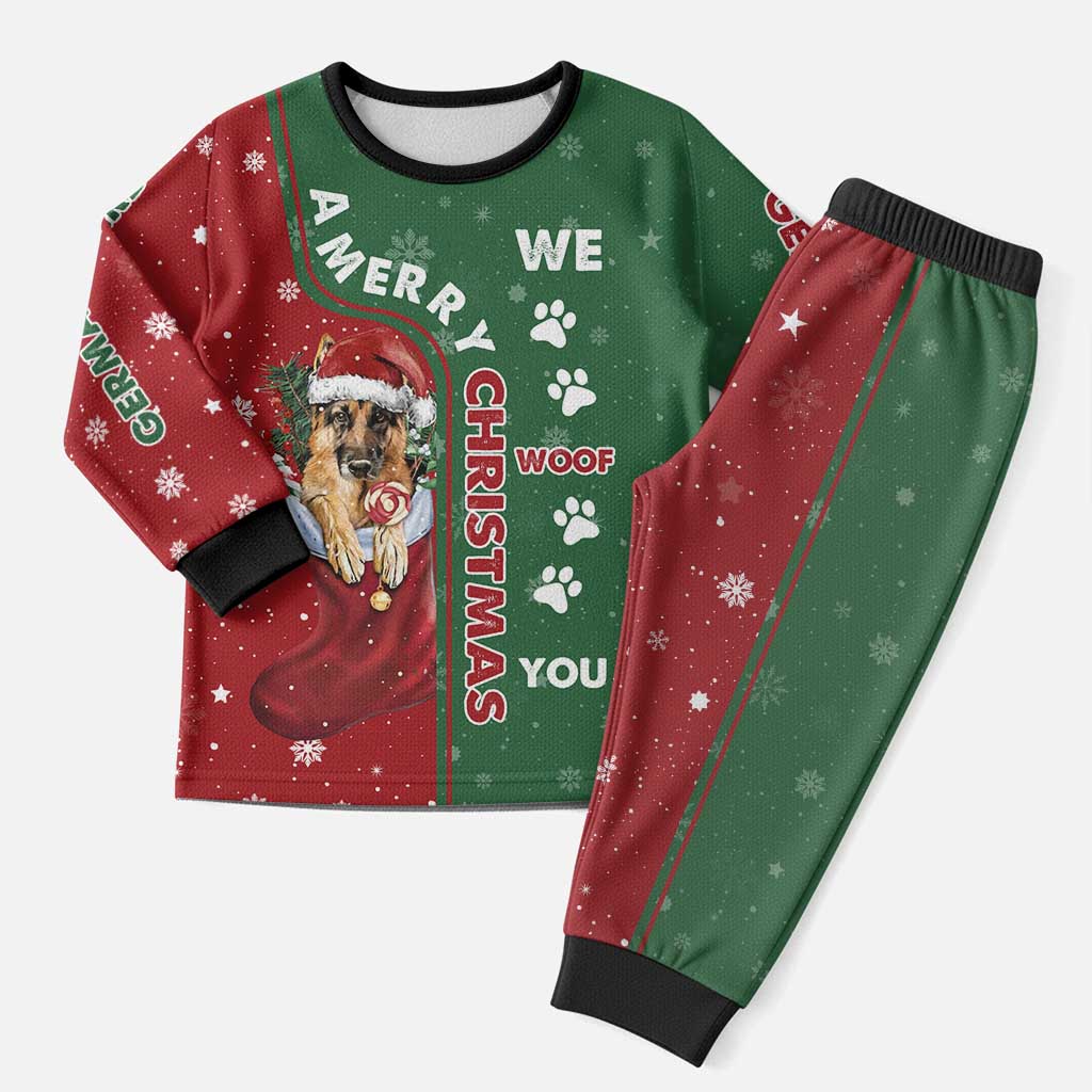German Shepherd Merry Christmas Christmas Pajama Set Xmas Holiday Patterns - Wonder Print Shop