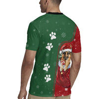 German Shepherd Merry Christmas Christmas Rugby Jersey Xmas Holiday Patterns - Wonder Print Shop