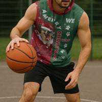 German Shepherd Merry Christmas Christmas Sleeveless Hoodie Xmas Holiday Patterns - Wonder Print Shop