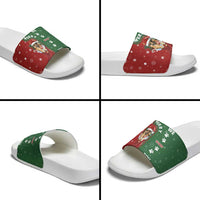 German Shepherd Merry Christmas Christmas Slide Sandals Xmas Holiday Patterns - Wonder Print Shop