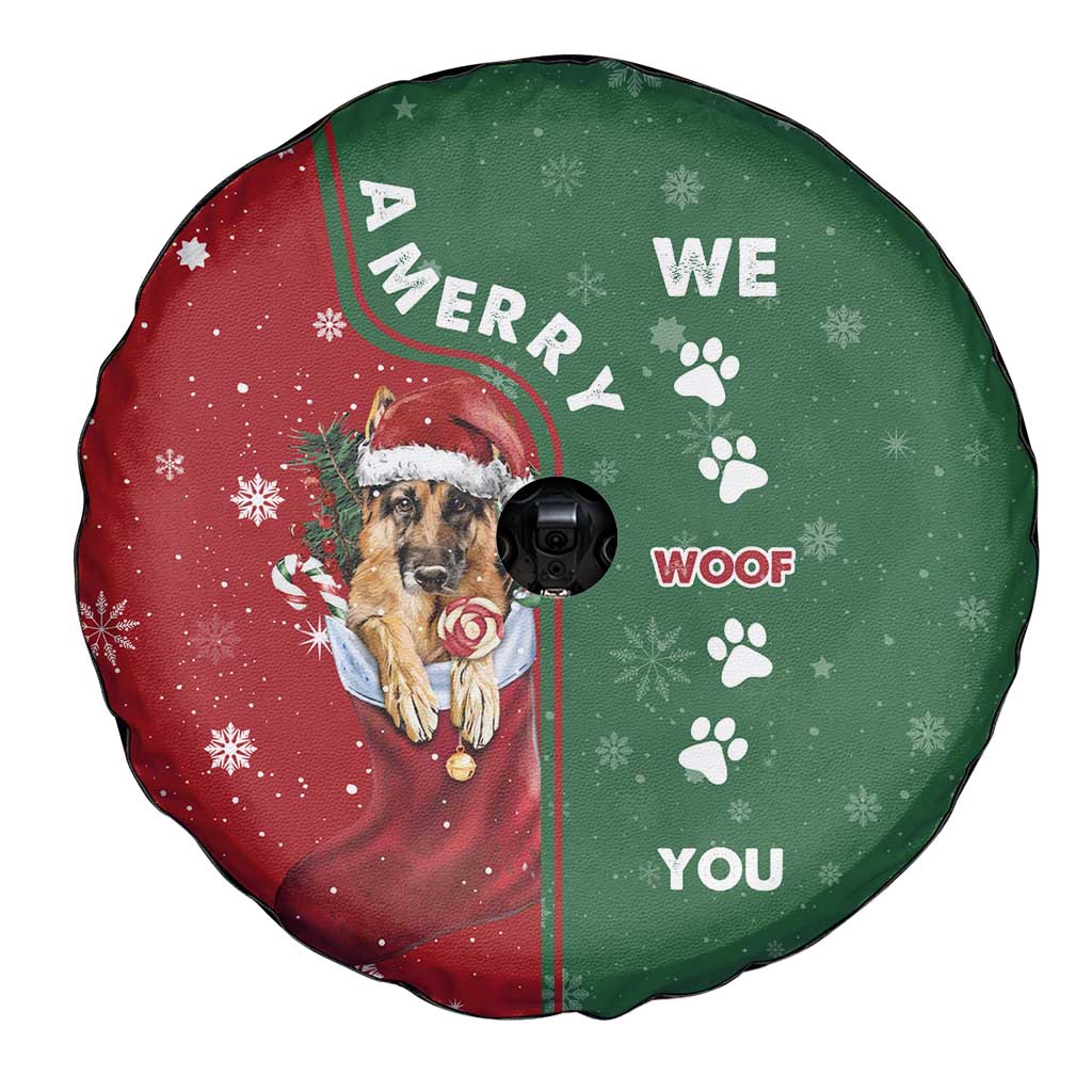 German Shepherd Merry Christmas Christmas Spare Tire Cover Xmas Holiday Patterns - Wonder Print Shop