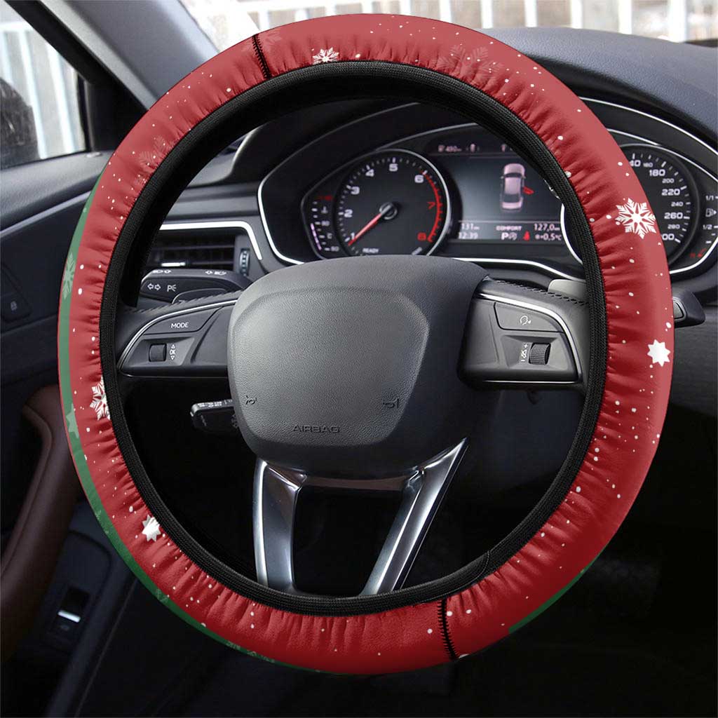 German Shepherd Merry Christmas Christmas Steering Wheel Cover Xmas Holiday Patterns - Wonder Print Shop