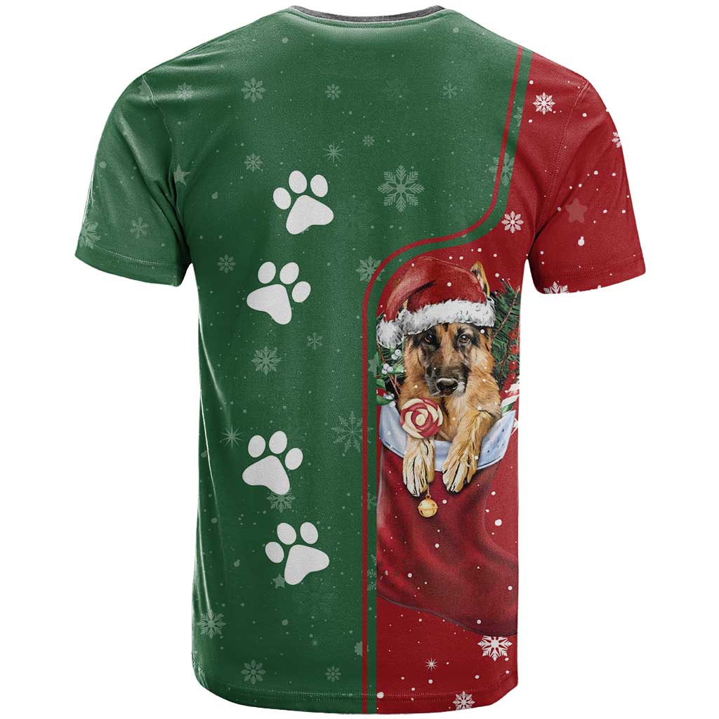 German Shepherd Merry Christmas Christmas T Shirt Xmas Holiday Patterns - Wonder Print Shop