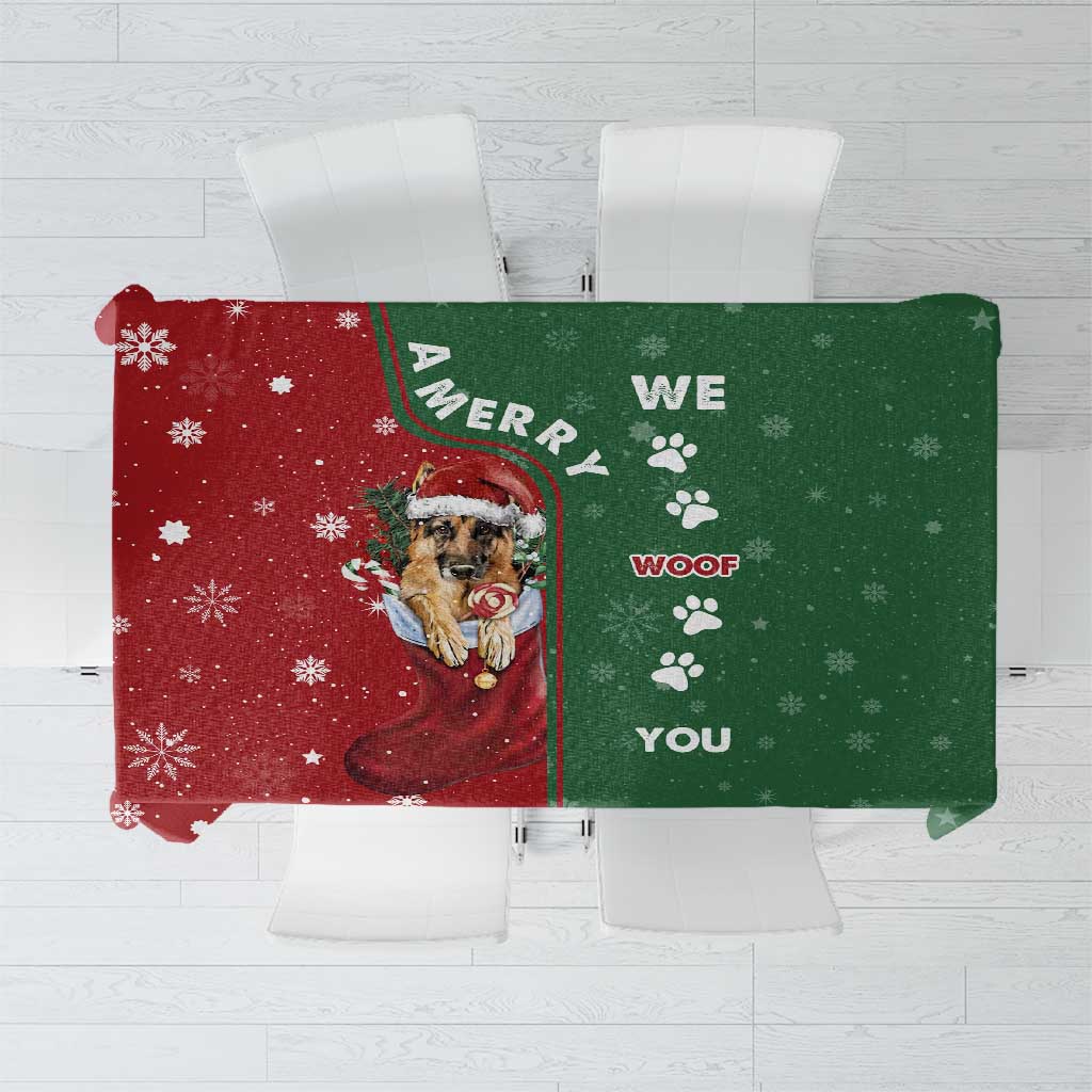German Shepherd Merry Christmas Christmas Tablecloth Xmas Holiday Patterns - Wonder Print Shop