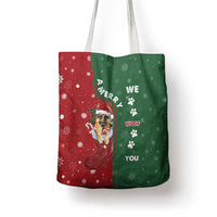 German Shepherd Merry Christmas Christmas Tote Bag Xmas Holiday Patterns - Wonder Print Shop