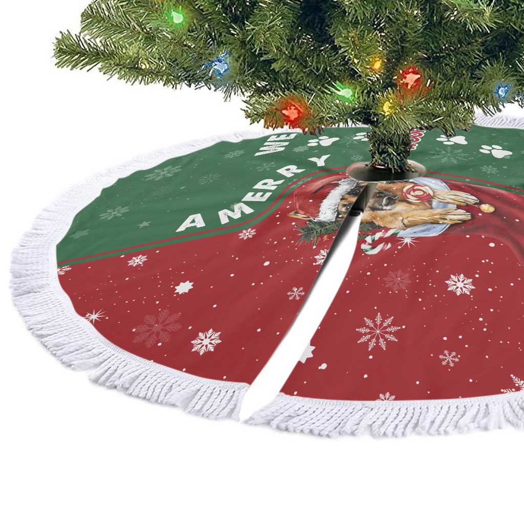 German Shepherd Merry Christmas Tree Skirt Xmas Holiday Patterns - Wonder Print Shop