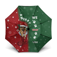 German Shepherd Merry Christmas Christmas Umbrella Xmas Holiday Patterns - Wonder Print Shop