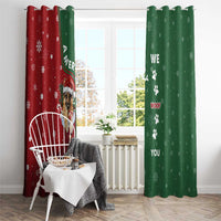 German Shepherd Merry Christmas Christmas Window Curtain Xmas Holiday Patterns - Wonder Print Shop