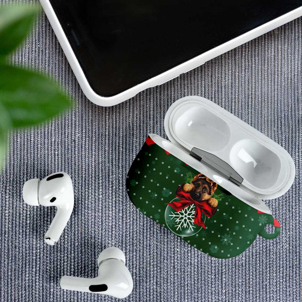 German Shepherd Ornament Christmas AirPods Case Xmas Holiday Patterns - Wonder Print Shop