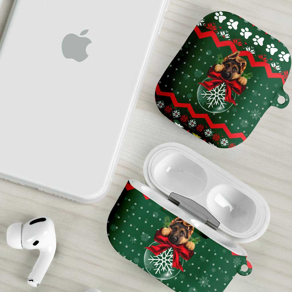 German Shepherd Ornament Christmas AirPods Case Xmas Holiday Patterns - Wonder Print Shop