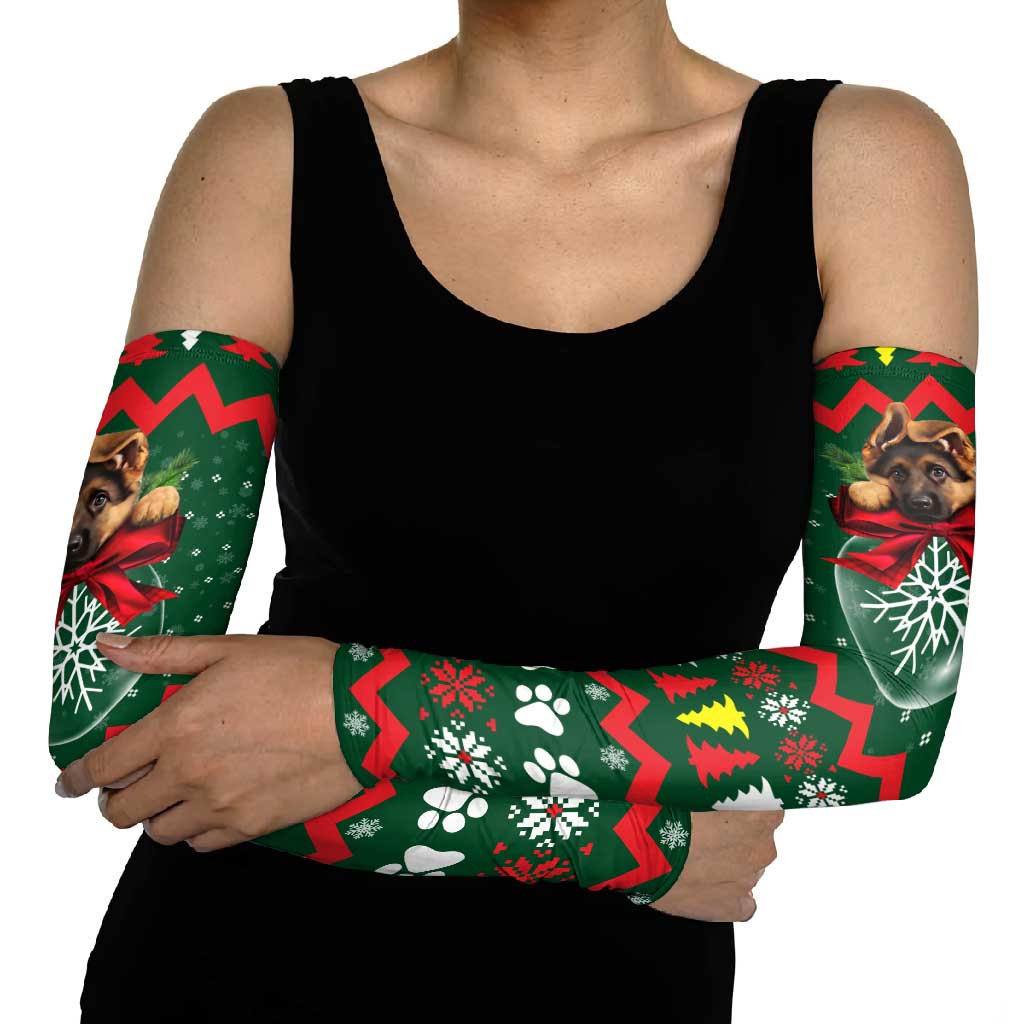 German Shepherd Ornament Christmas Arm Sleeves Xmas Holiday Patterns - Wonder Print Shop