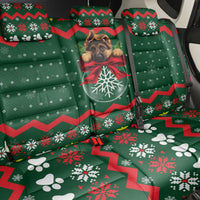 German Shepherd Ornament Christmas Back Car Seat Cover Xmas Holiday Patterns - Wonder Print Shop