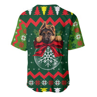 German Shepherd Ornament Christmas Baseball Jersey Xmas Holiday Patterns - Wonder Print Shop