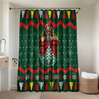 German Shepherd Ornament Christmas Bathroom Set Xmas Holiday Patterns - Wonder Print Shop