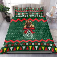 German Shepherd Ornament Christmas Bedding Set Xmas Holiday Patterns - Wonder Print Shop