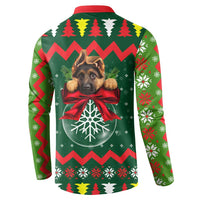 German Shepherd Ornament Christmas Button Sweatshirt Xmas Holiday Patterns - Wonder Print Shop