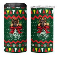 German Shepherd Ornament Christmas 4 in 1 Can Cooler Tumbler Xmas Holiday Patterns - Wonder Print Shop