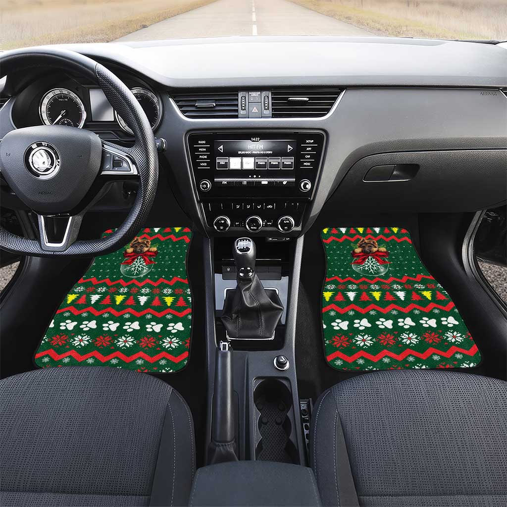 German Shepherd Ornament Christmas Car Mats Xmas Holiday Patterns - Wonder Print Shop