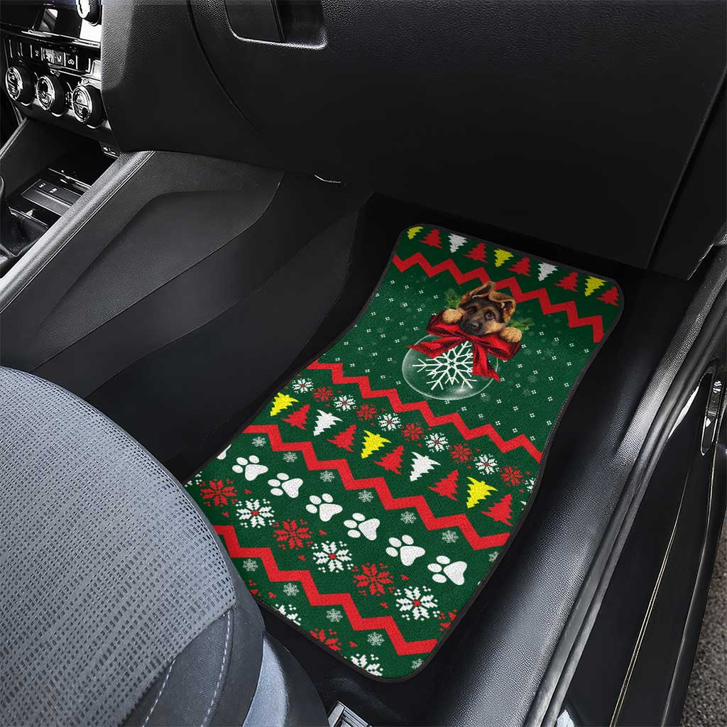 German Shepherd Ornament Christmas Car Mats Xmas Holiday Patterns - Wonder Print Shop
