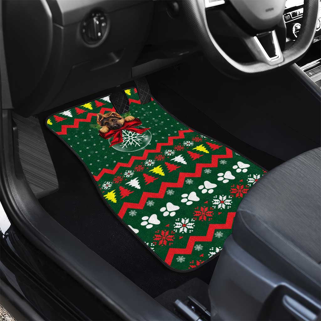 German Shepherd Ornament Christmas Car Mats Xmas Holiday Patterns - Wonder Print Shop