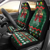 German Shepherd Ornament Christmas Car Seat Cover Xmas Holiday Patterns - Wonder Print Shop