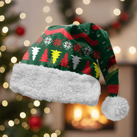 German Shepherd Ornament Christmas Santa Hat Xmas Holiday Patterns - Wonder Print Shop