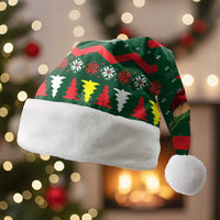 German Shepherd Ornament Christmas Santa Hat Xmas Holiday Patterns - Wonder Print Shop