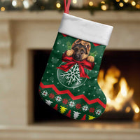 German Shepherd Ornament Christmas Stocking Xmas Holiday Patterns - Wonder Print Shop
