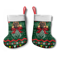 German Shepherd Ornament Christmas Stocking Xmas Holiday Patterns - Wonder Print Shop