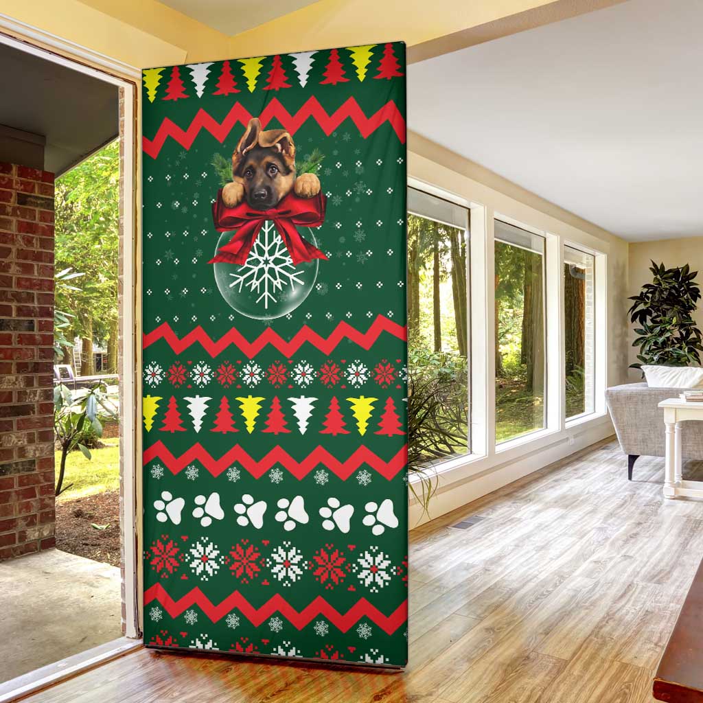 German Shepherd Ornament Christmas Door Cover Xmas Holiday Patterns - Wonder Print Shop