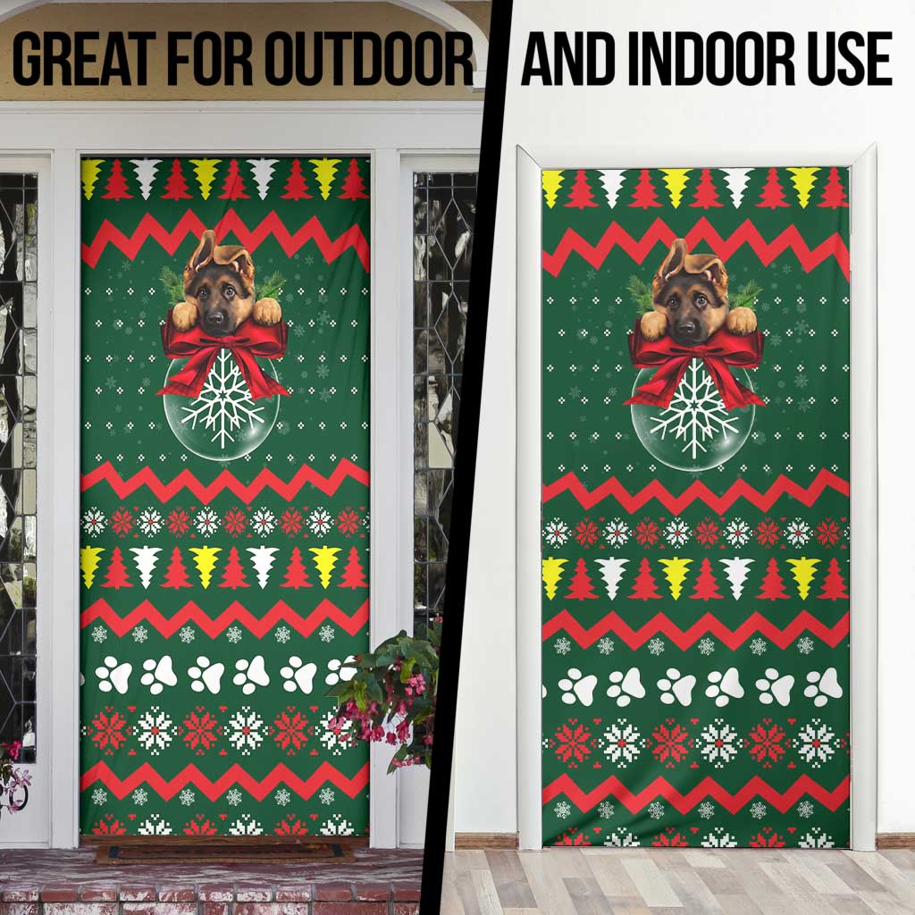 German Shepherd Ornament Christmas Door Cover Xmas Holiday Patterns - Wonder Print Shop