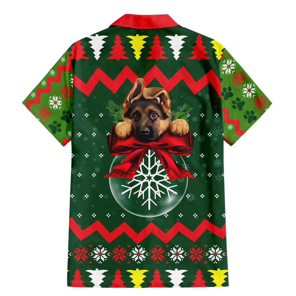 German Shepherd Ornament Christmas Family Matching Mermaid Dress and Hawaiian Shirt Xmas Holiday Patterns - Wonder Print Shop