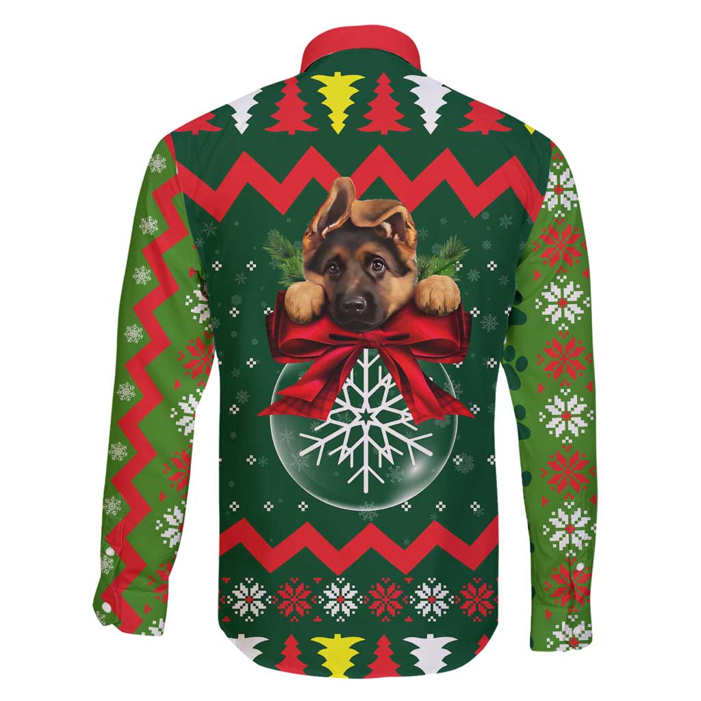 German Shepherd Ornament Christmas Family Matching Summer Maxi Dress and Hawaiian Shirt Xmas Holiday Patterns - Wonder Print Shop