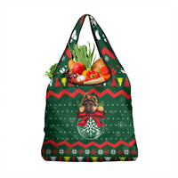 German Shepherd Ornament Christmas Grocery Bag Xmas Holiday Patterns - Wonder Print Shop