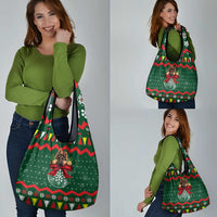 German Shepherd Ornament Christmas Grocery Bag Xmas Holiday Patterns - Wonder Print Shop