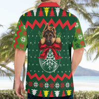German Shepherd Ornament Christmas Hawaiian Shirt Xmas Holiday Patterns - Wonder Print Shop