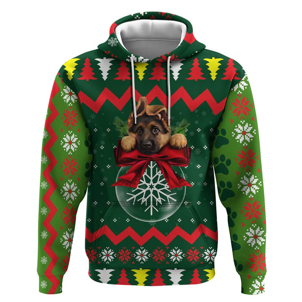 German Shepherd Ornament Christmas Hoodie Xmas Holiday Patterns - Wonder Print Shop