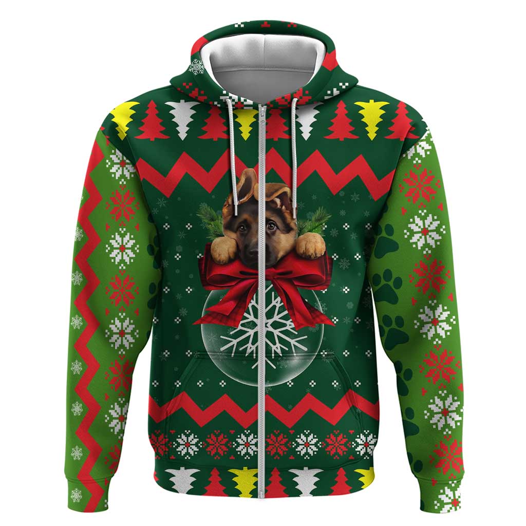 German Shepherd Ornament Christmas Hoodie Xmas Holiday Patterns - Wonder Print Shop