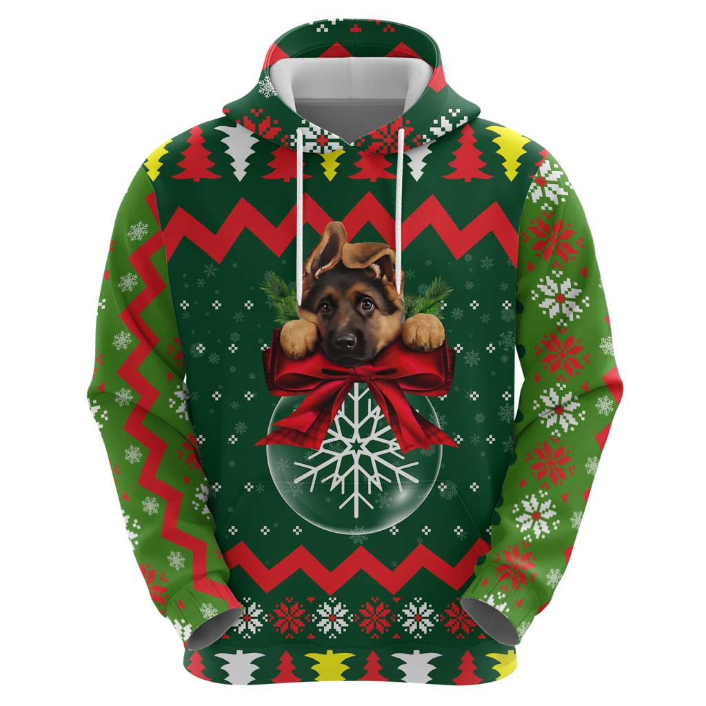German Shepherd Ornament Christmas Hoodie Xmas Holiday Patterns - Wonder Print Shop