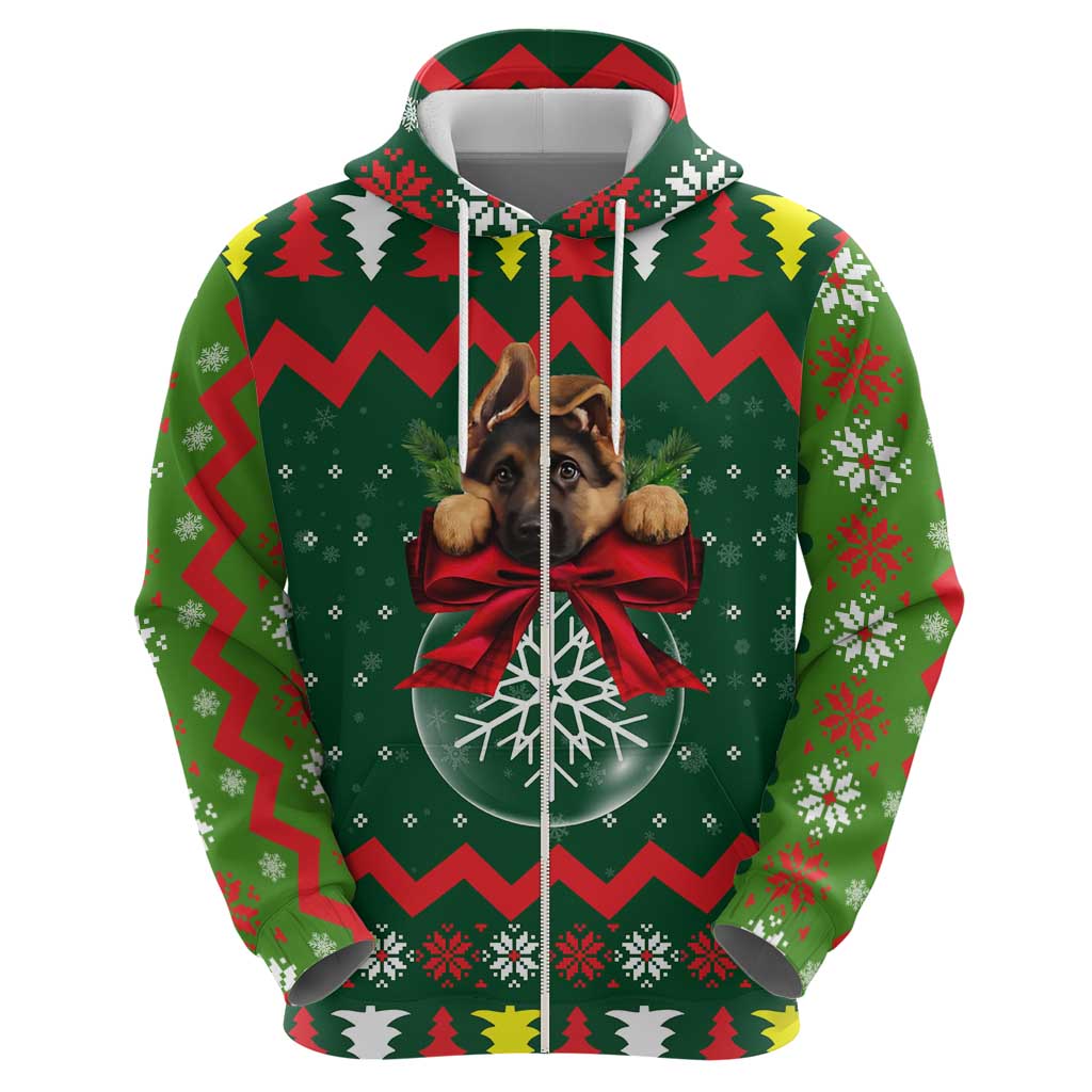 German Shepherd Ornament Christmas Hoodie Xmas Holiday Patterns - Wonder Print Shop