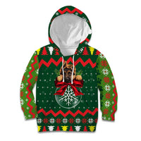 German Shepherd Ornament Christmas Kid Hoodie Xmas Holiday Patterns - Wonder Print Shop