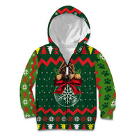 German Shepherd Ornament Christmas Kid Hoodie Xmas Holiday Patterns - Wonder Print Shop